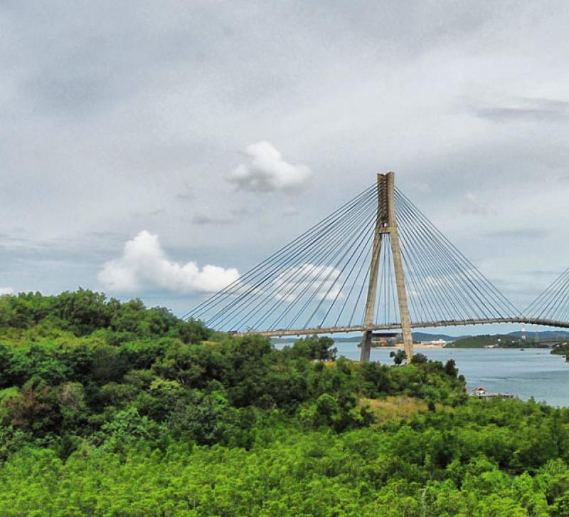 Bridge connecting islands in Indonesia's Batam Special Economic Zone