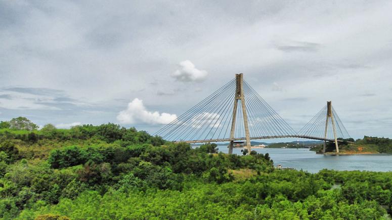 Bridge connecting islands in Indonesia's Batam Special Economic Zone