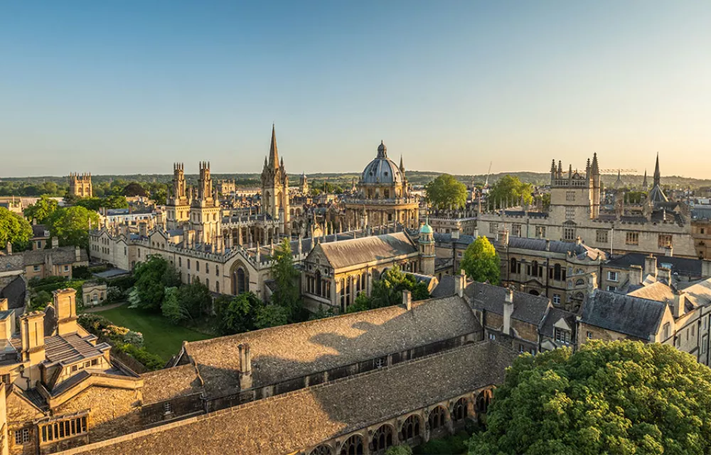 View across the Oxford skyline