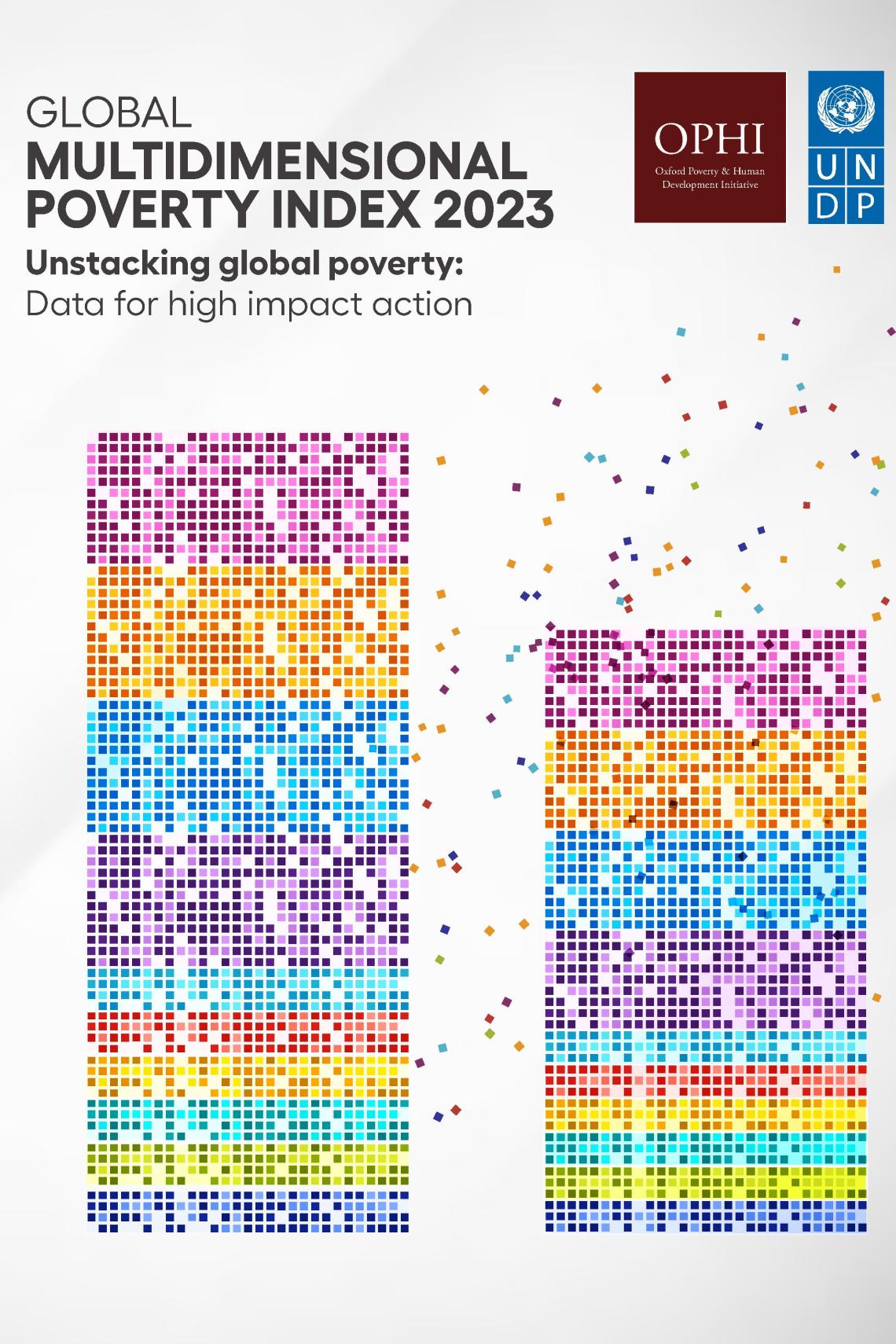 Cover of the 2023 Global Multidimensional Poverty Index report