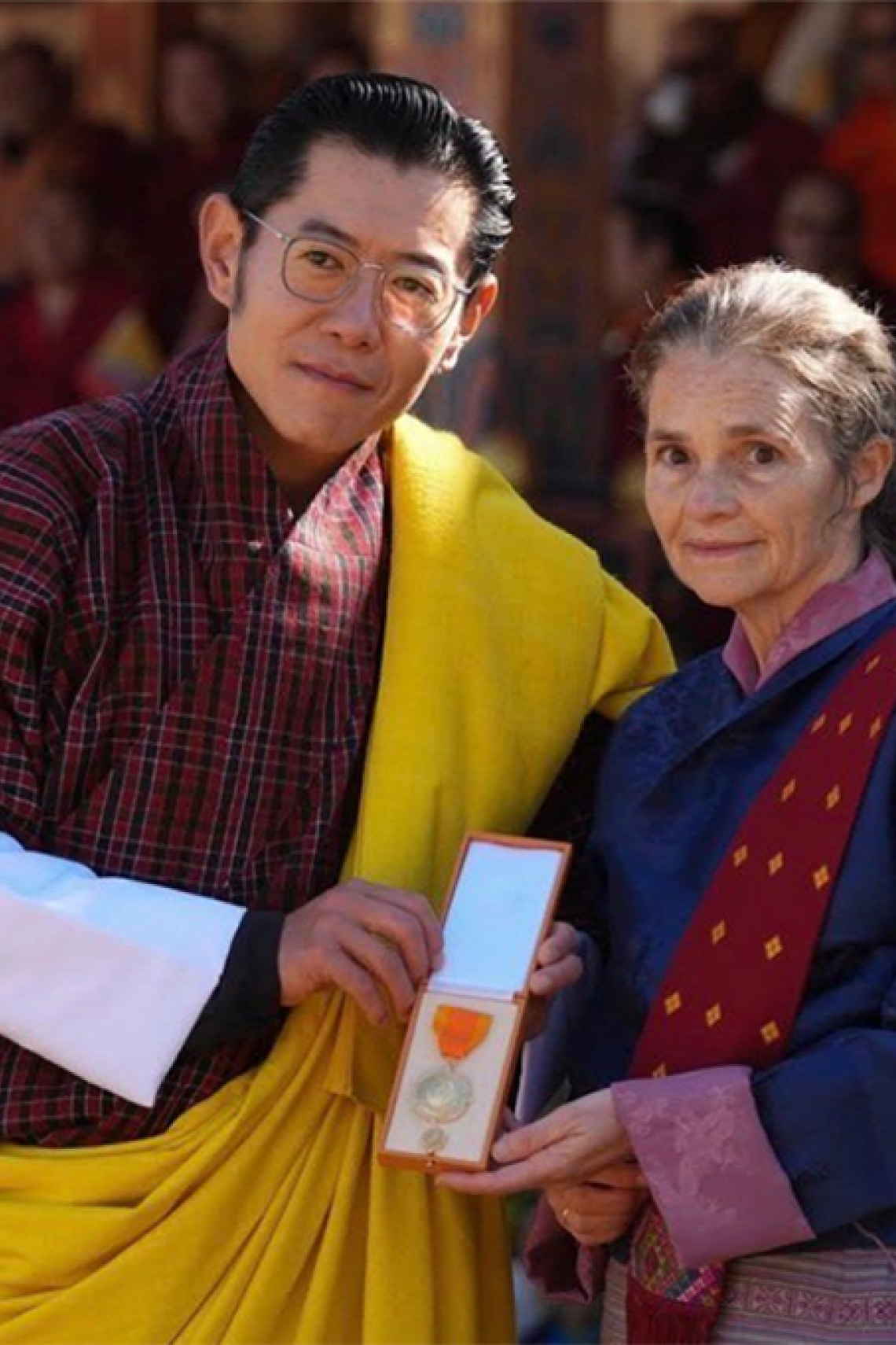 Sabina Alkire receiving Bhutan’s National Order of Merit