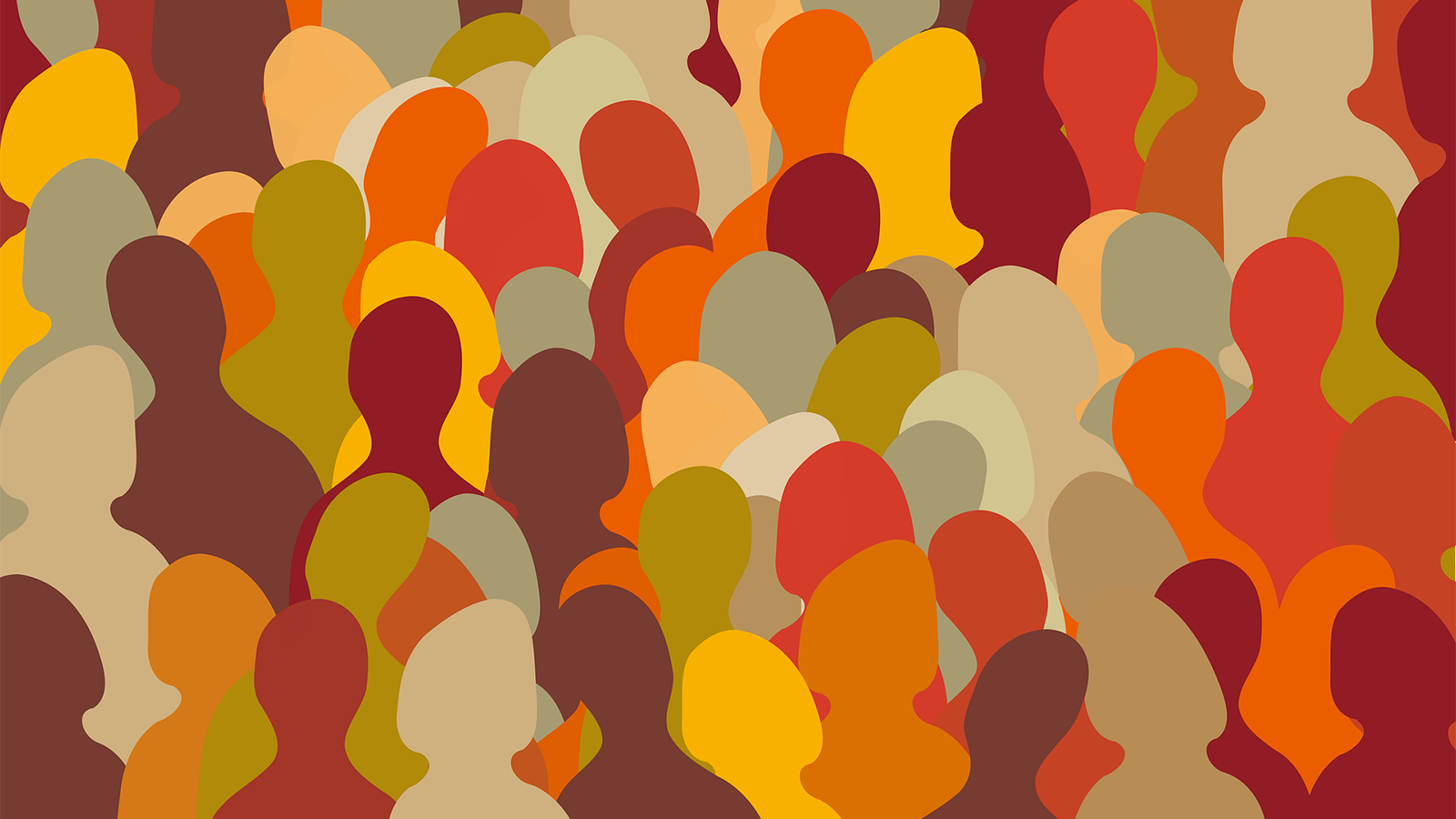 Graphic of a crowd of people
