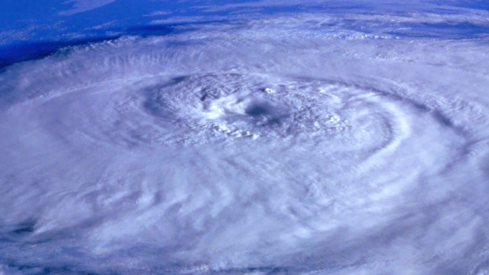 Satellite photo of a hurricane